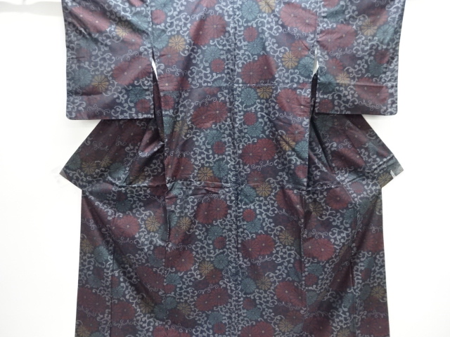 Japanese Kimono / Tsumugi Omeshi Silk
